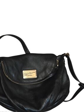 Marc by Marc Jacobs Black Leather Shoulder Bag Slouchy Crossbody Hobo Purse